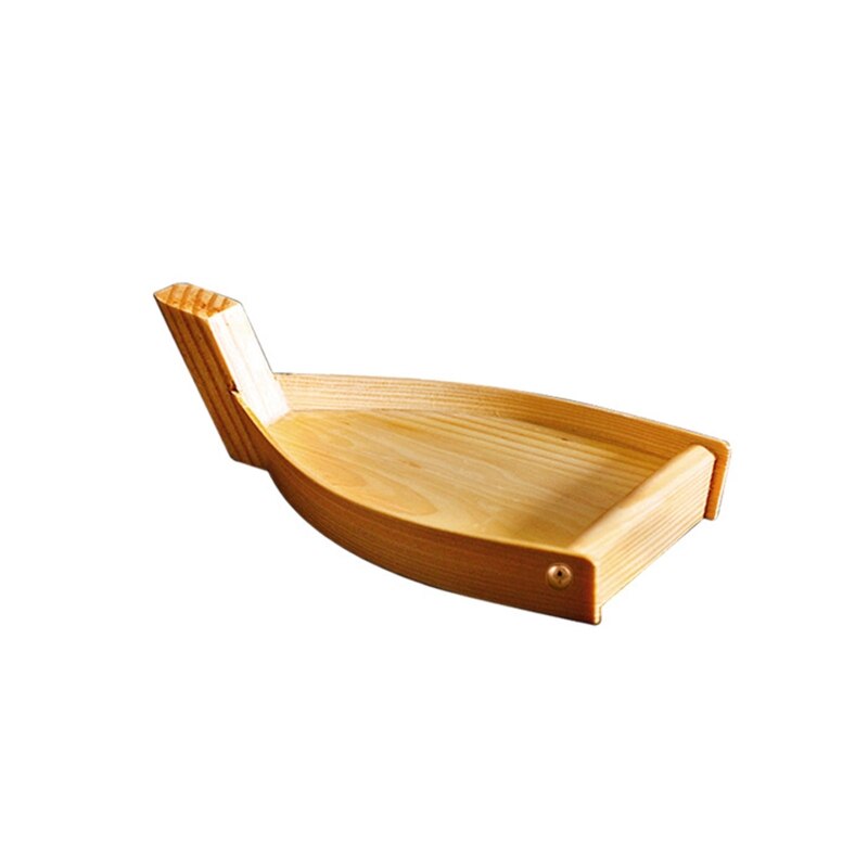 Japanese Cuisine Sushi Boat Wooden Serving Tray Seafood Platter Cold Dishes Ship Appetizers Container Kitchen Tableware: 3