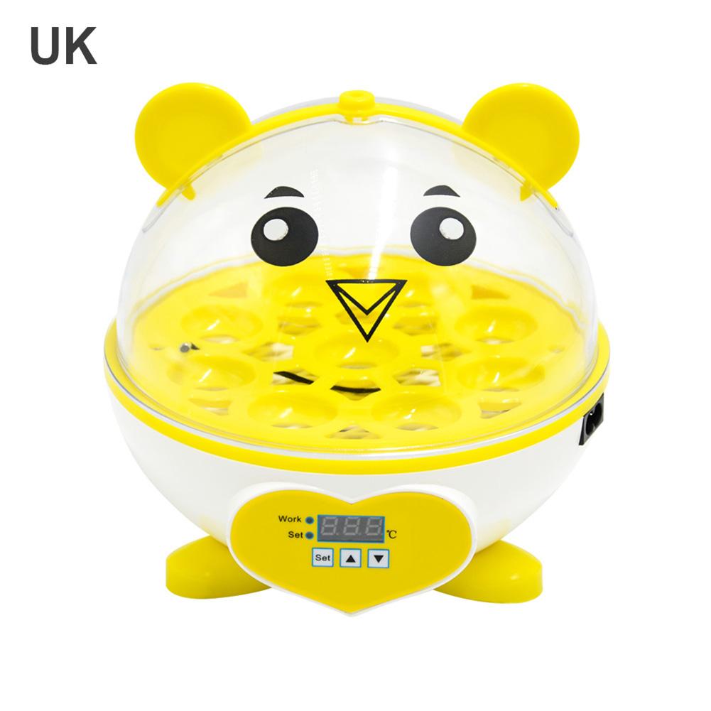 Broedmachine voor eieren, automatische uitkomstmachine met slimme temperatuurregeling, digitaal broedapparaat voor kippen, eenden en ganzen.: Britse stekker