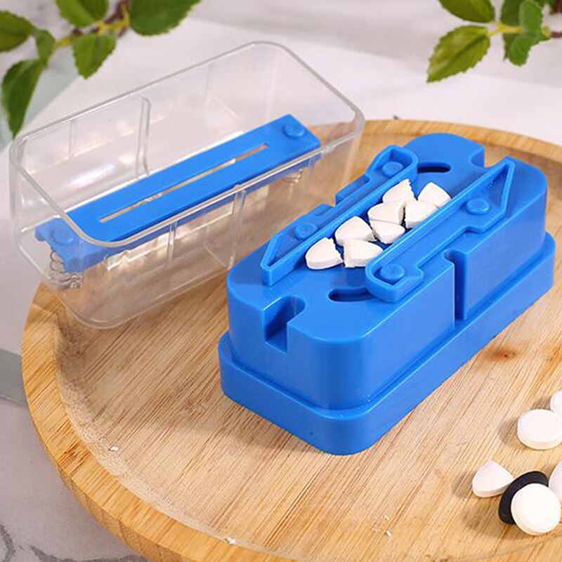 Portable Pill Cutter Splitter Divide Medicine Storage Tablet Splitters Cut Slicer Home Pill Cases Dispenser Pill Box