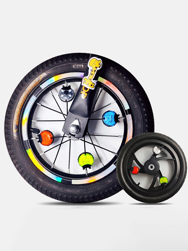 Riciclaggio della bicicletta Raggi della Ruota Della Lampadina Pneumatico Sveglio ah CONDOTTO LA Lampada veloce Lucciola Effetto Del Pneumatico Della Luce Bicicletta Accessori per I Bambini I Bambini