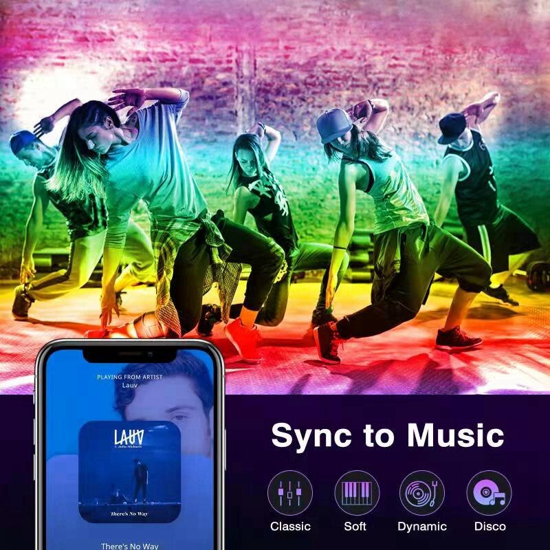 ! LED Ambient Light Bar, 2 Pcs Smart RGB Gaming Lamp Lighting With Music, TV LED Backlight USB Immersive Mood Light For