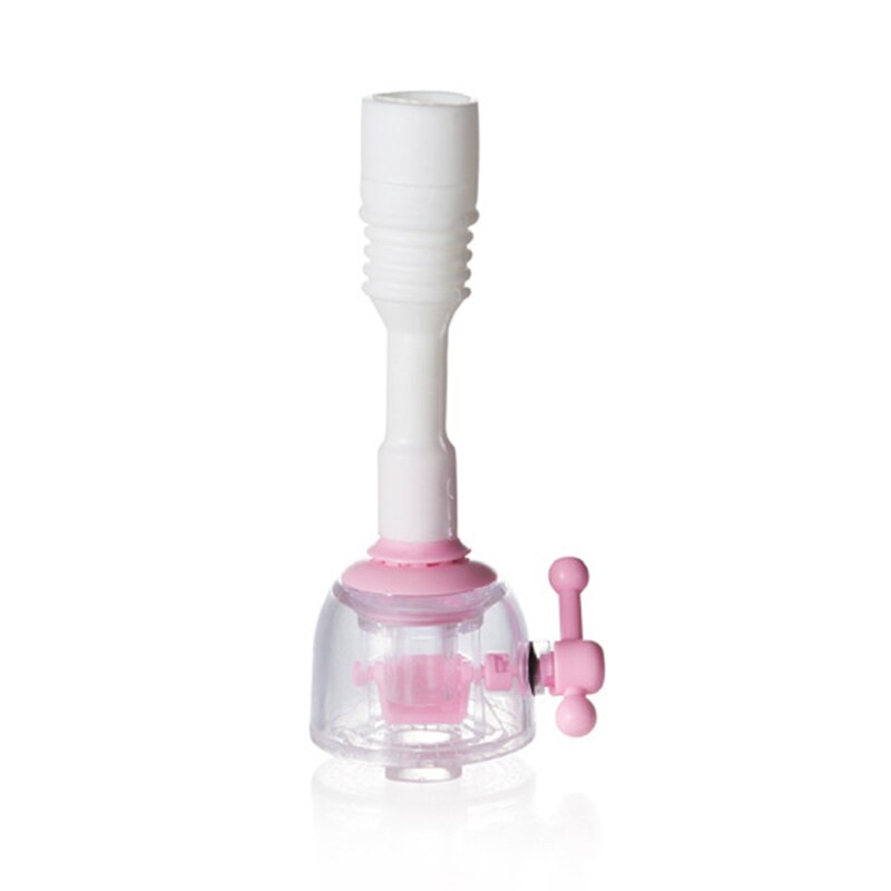 Kitchen Nozzle Extended Filter Water Saving Device Faucet Can Rotate 360 Degree Shower Head Anti-spattering Water-saving Tap: Pink