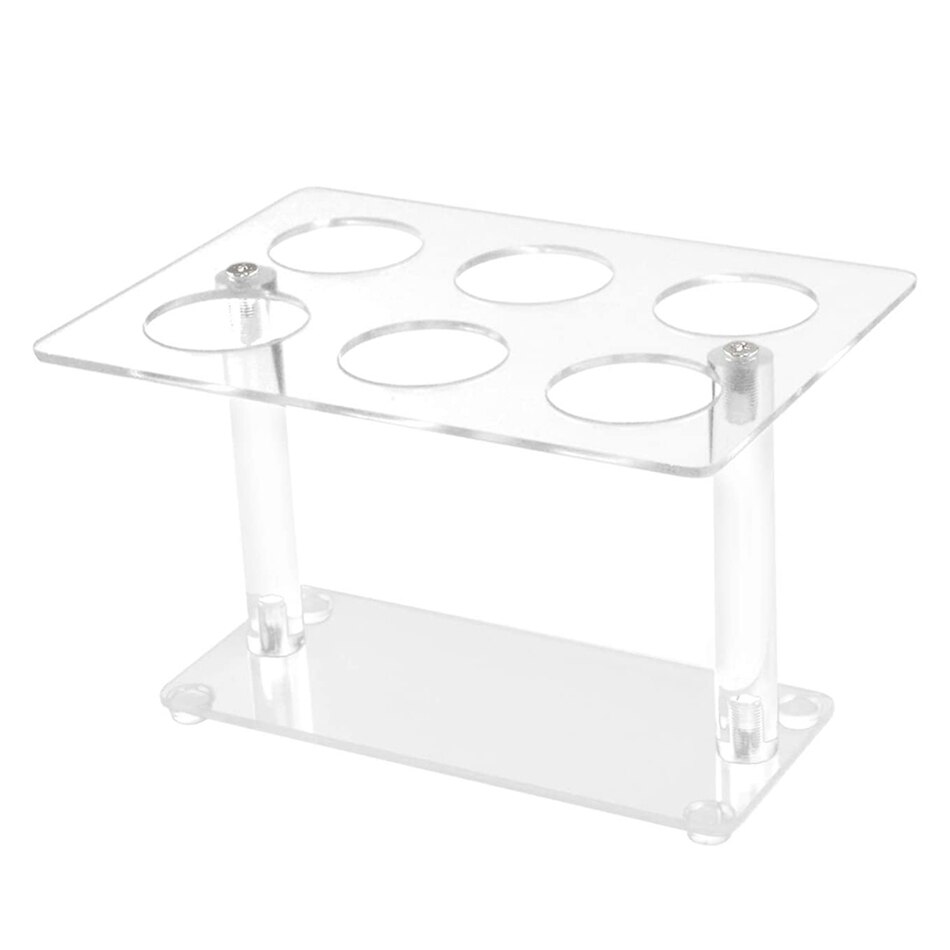 VOGVIGO 6 Hole Ice Cream Cone Ice Cream Cone Sushi Roll Acrylic Stand for Marshmallow Waffle Popcorn Sugar Cone