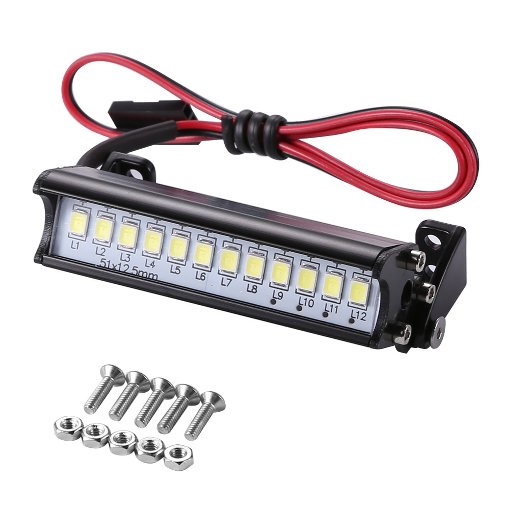 Universele 55Mm 12 Led Truck Dak Licht Milieubescherming En Duurzaamheid Voor 1/10 Rc Model Auto Deel Accessoires