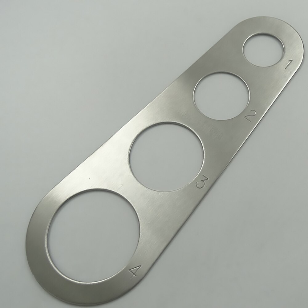 Stainless Steel Pasta Spaghetti Measurer Measure Tool Easy Clearing Pasta Ruler Measuring Tool 4 Serving Portion Kitchen Gadget