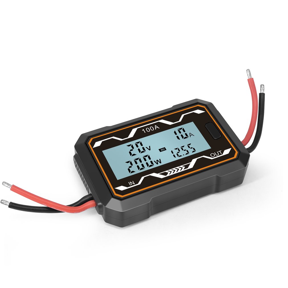Watt Meter 100A/200A High Precision RC Watt Meter Power Analyzer Battery Voltage Amp Meter DC Power Meter Voltmeter