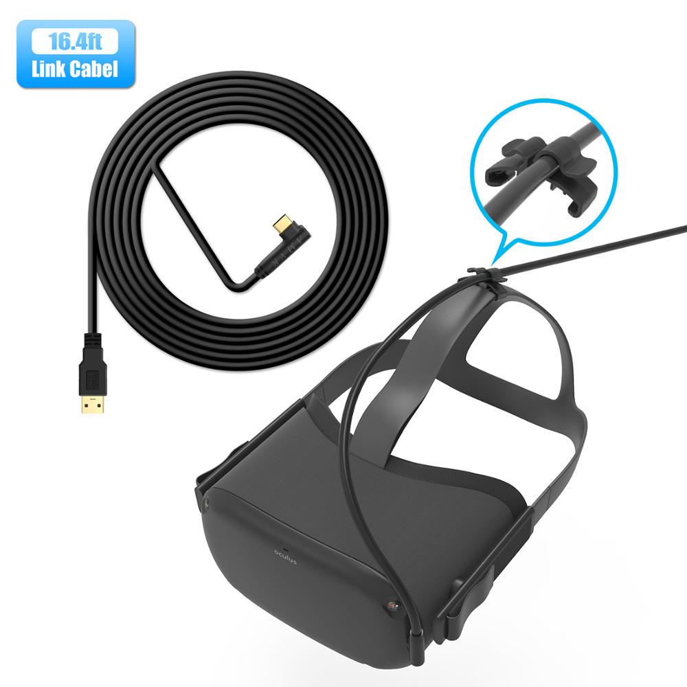 Câble de charge de ligne de données de 5M pour Oculus Quest 2 Link VR casque USB 3.0 Type C transfert de données vers câble de Type C accessoires VR