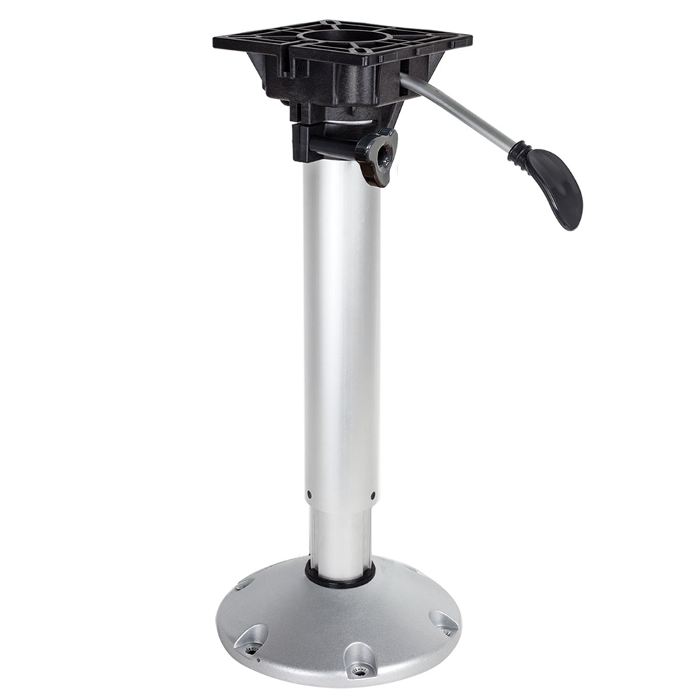 Oceansouth Waverider Pedestal Aluminium Anodised Shaft Shock Absorption System Swivel Top Adjustable For Standard Boat Seats
