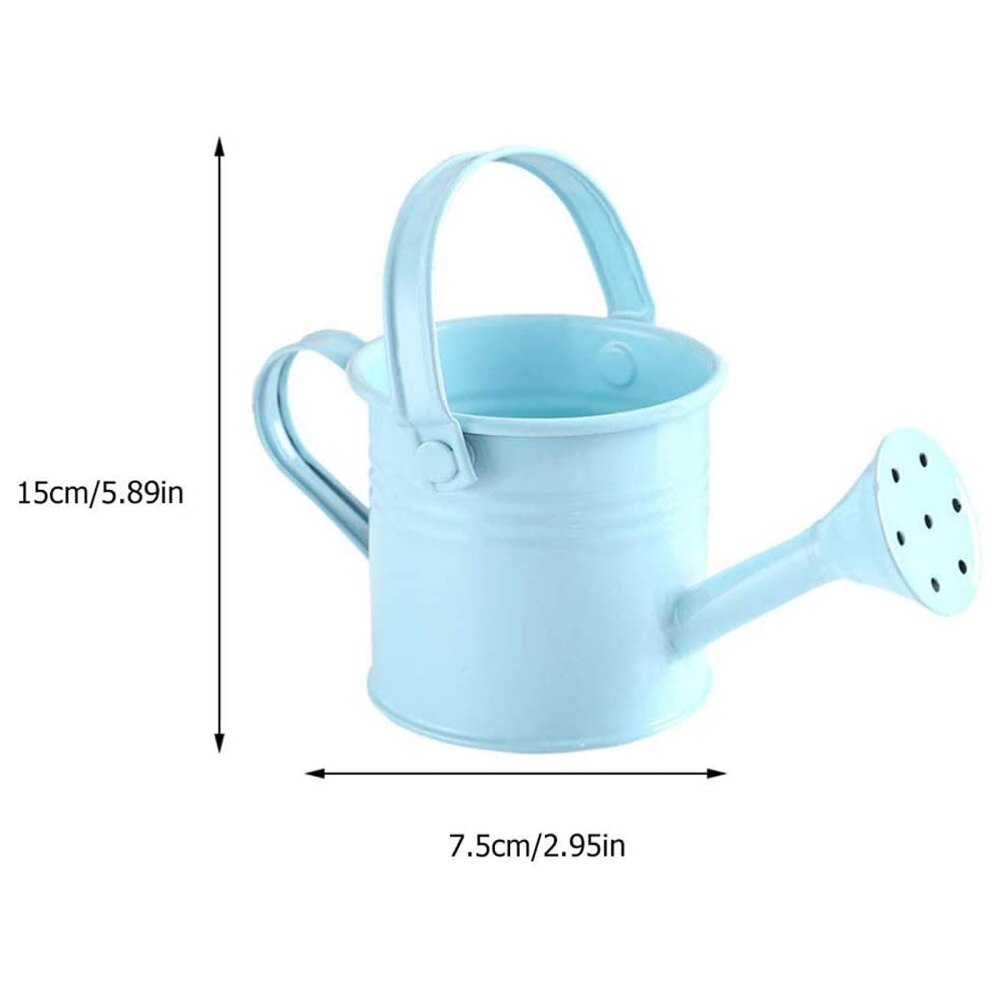 Tin Watering Can Plant Spray Sprinkled Portable Gardening Tools Wrought Iron With Handle Metal Shower