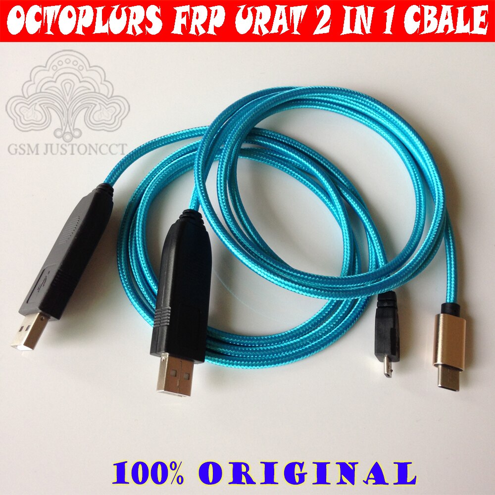 Octoplus Frp Usb Uart 2 In 1 Kabel (Micro + Type C) eft Uart Kabel Voor Frp Dongle, Eft Dongle Voor Samsung