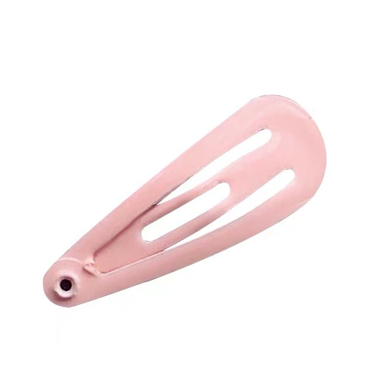 50 pçs/caixa 3cm spray liga drop-shaped crianças grampos de cabelo doce cor bonito meninas acessórios de cabelo bebês barrettes headbands