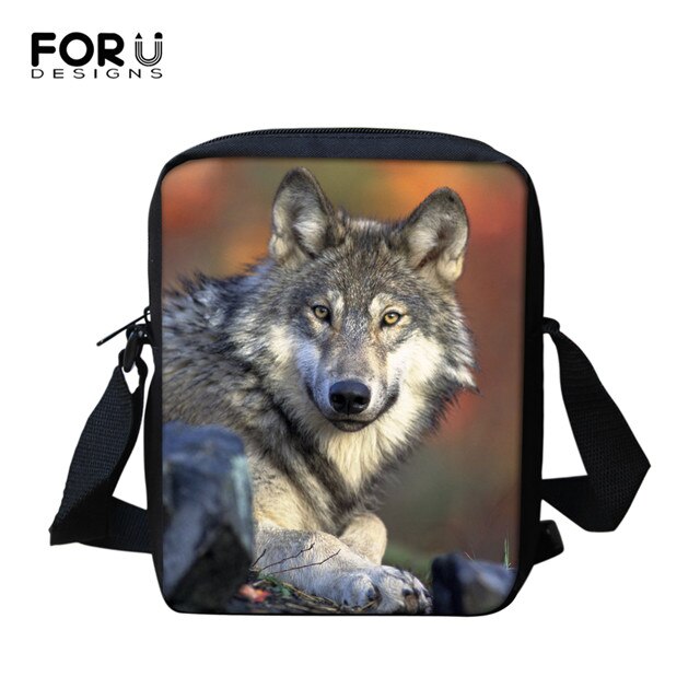FORUDESIGNS Dream Catcher i wilk styl marka projekt Casual Mini Crossbody torba dla kobiet moda torebka na ramię torba Mujer nowy: Niebo niebieski