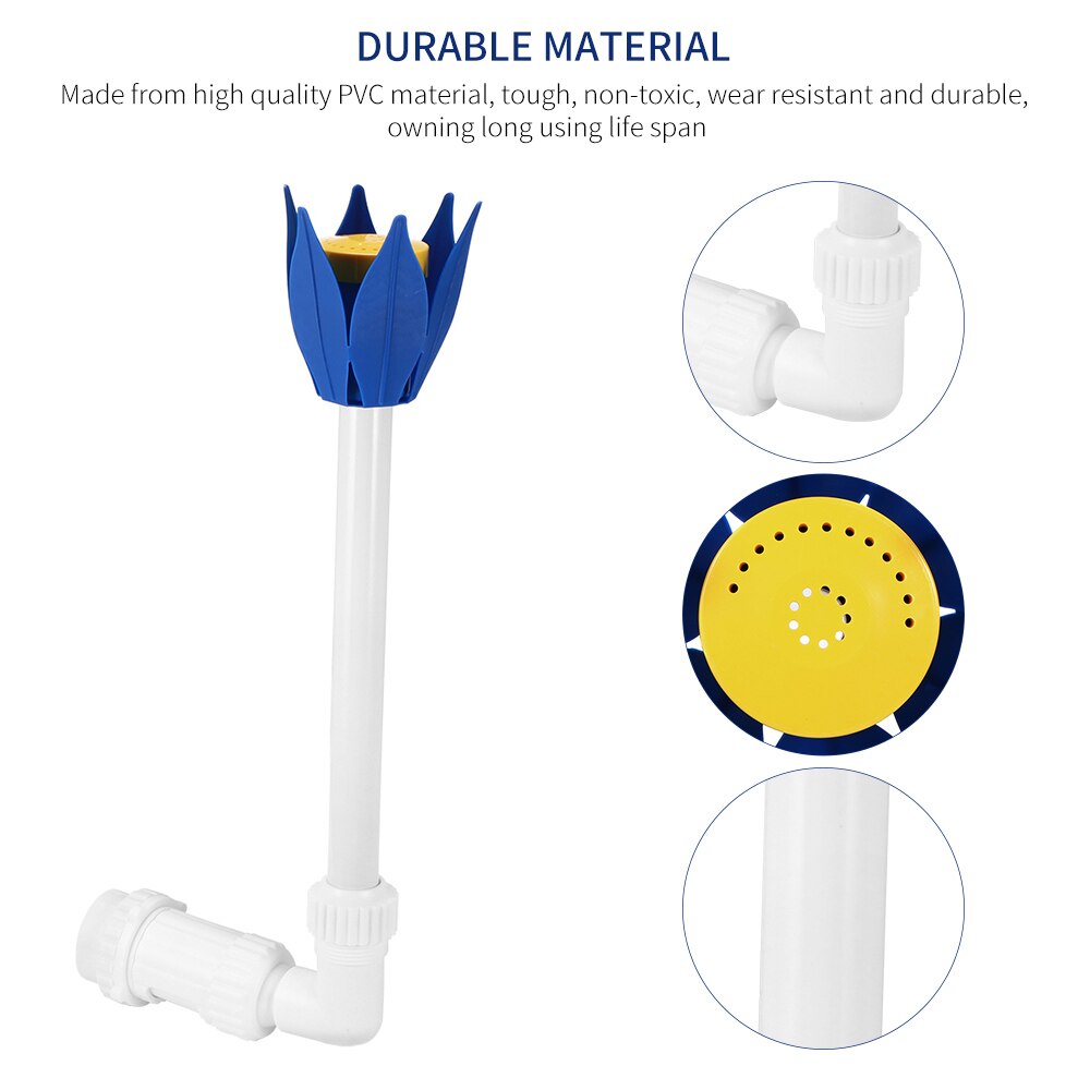 Swimming Pool Waterfall Fountain Kit PVC Feature Water Spay Pools Spa Decorations Swimming Pool Accessories