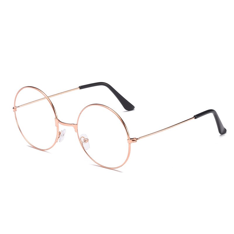 Round Eyeglasses glasses frame men/women Transparent Metal eyeglass frame Black Silver Gold spectacles Eyeglasses: 4