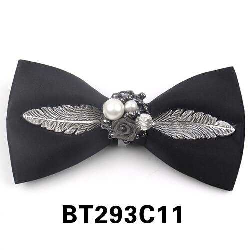 Original butterfly håndlavet #39 til bryllupsfest metal golden wolf to-lags hals butterfly solid slips: Bt293 c 11