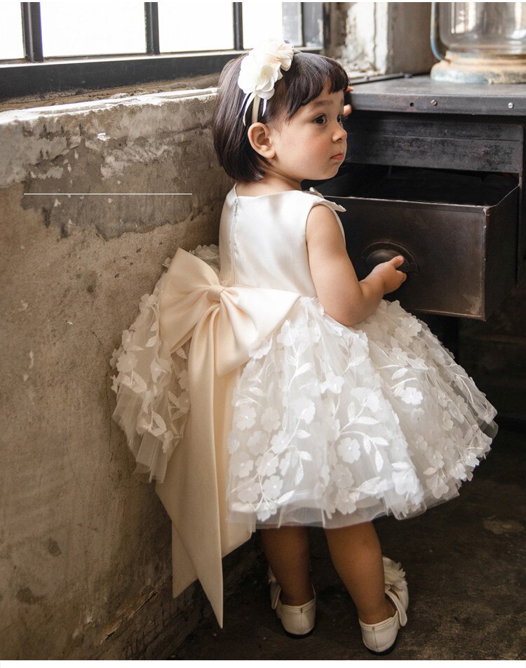 Som spansk Premonition Sød baby pige kjole blomster dåb kjole til piger 1... – Grandado