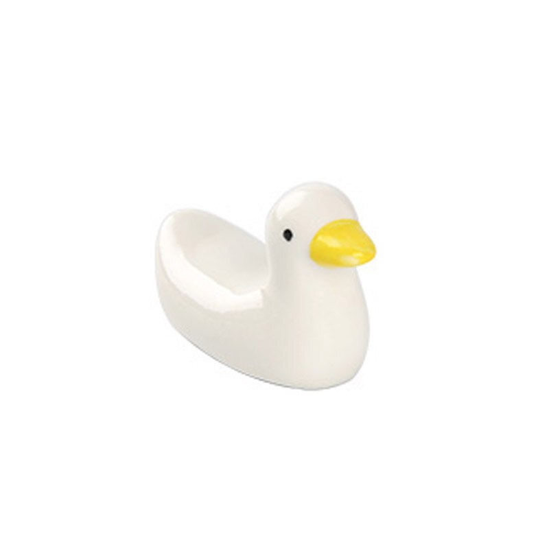 1 Uds. Soporte para palillos chinos de cerámica con patito bonito: Default Title