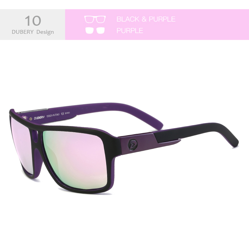 DUBERY Gafas de sol polarizadas con protección UV400 para hombres y mujeres, 10 colores, modelo 008