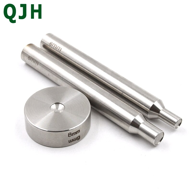 6mm/8mm rivet mounting tool kit garment leather button stamping installation combination tool