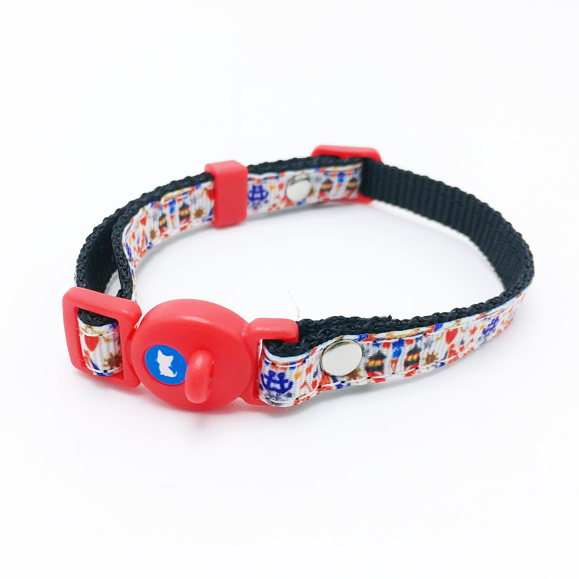 Bonzerpet – collier réglable en forme de cloche pour chat, rose, 1.0cm, en PU, adapté aux petits chiens et chiots: Red