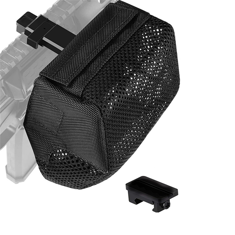 Brass Catcher Quick Release Shell Catcher With Detachable Picatinny Heat Resistant Thickened Mesh AMMO Pouch For ar15