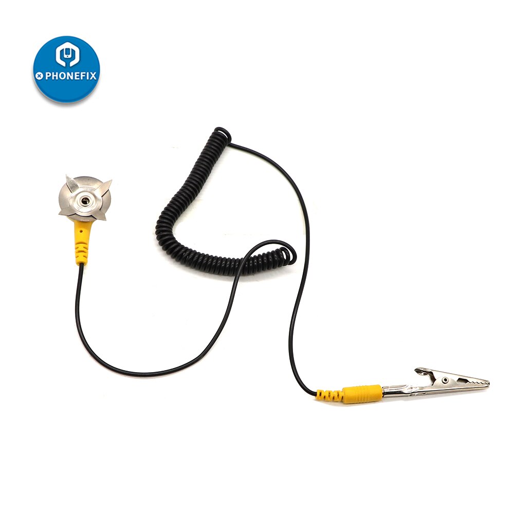 Draadloze, verstelbare antistatische armband met esd-ontladingskabel, polsband voor gevoelige elektrostatische reparaties