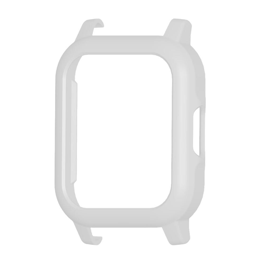 Pc-fodral skyddskåpa skyddsram skal utbyte klockfodral för haylou  ls02 smart klocka tillbehör bumper: Vit