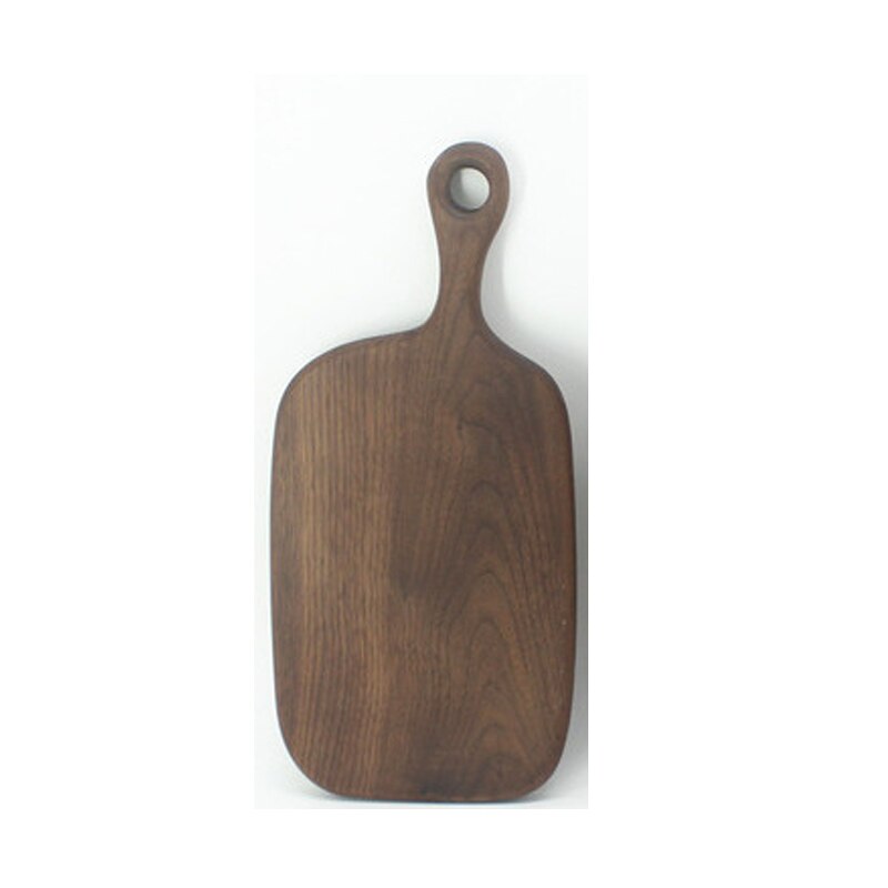 1 piece Black Walnut Chopping Blocks Kitchen Wood Food Plate Wooden Pizza Sushi Bread Whole Wood Tray Cutting Board No Paint: 35.5 17 1.8cm