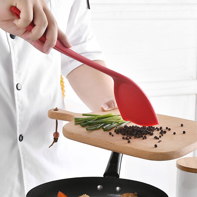 Spatula High Temperature Resistant All-Inclusive Silicone Pot Spatula Cooking Frying Pan Silicone Kitchen Chinese Spatula