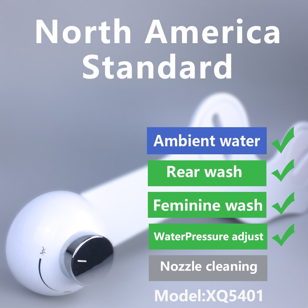 Bidet toliet sæde klart bagtil toliet sæde toliet sædevarmer toliet bidet sprøjte toilet bidet selvrensende numse: Os std  xq5401
