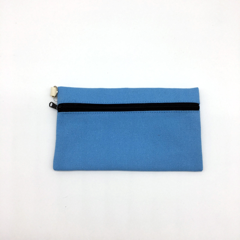 Eenvoudige En Leuke Canvas Dames Portemonnee Sleutel Tas Rits Sieraden Oortelefoon Coin Bag Credit Kaarthouder Reclame Zak