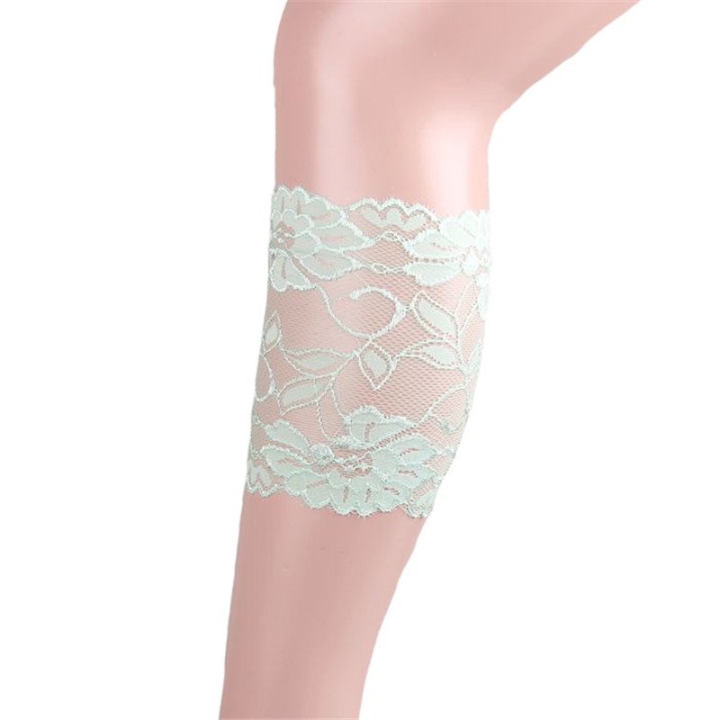 Femmes fille dentelle bottes manchettes fleur jambe plus Stretch garniture Toppers chaussettes: type3