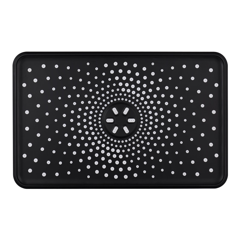 Dokour Ceiling Shower Head Rainfall Jet Star 3 Way Bath Hydromassage Bathroom Toilet Accessories Black Set