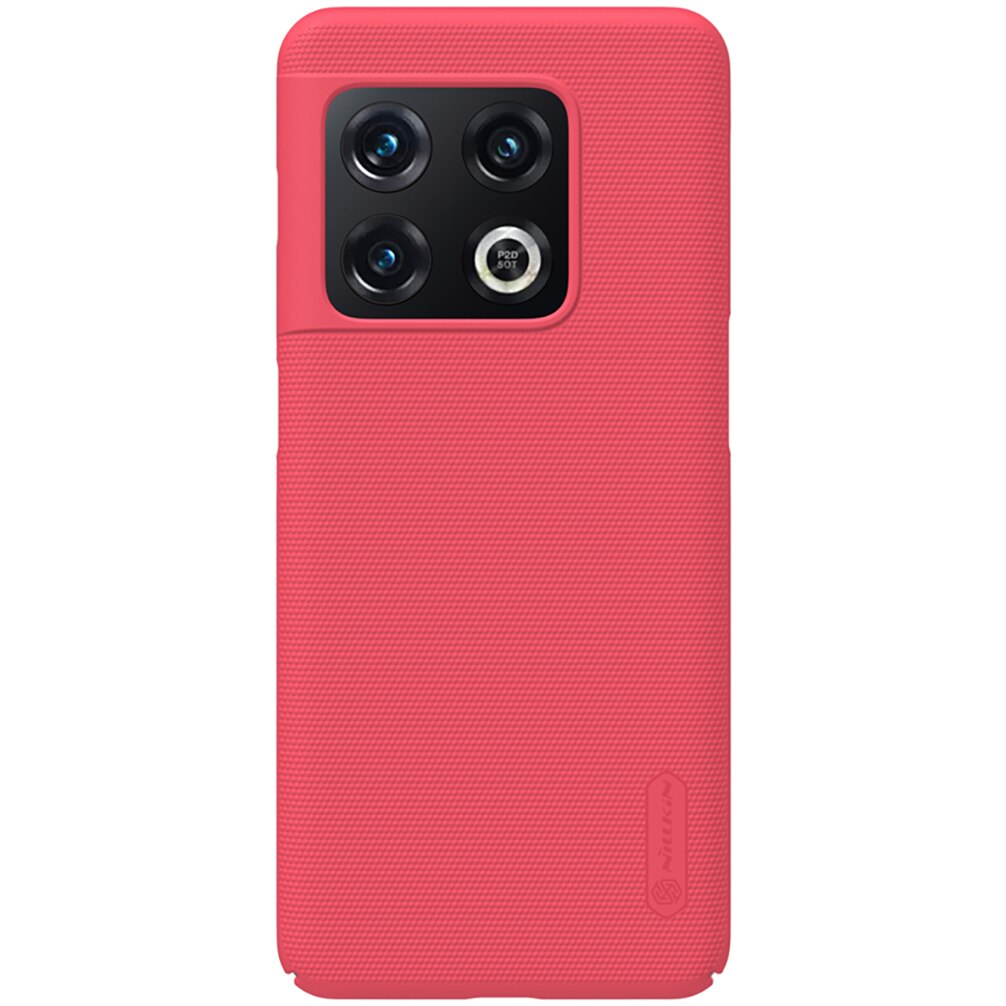 For OnePlus 10 Pro Case Nillkin Super Frosted Shield Hard PC Matte Slim Back Cover For OnePlus 10 Pro Protection Case: Red