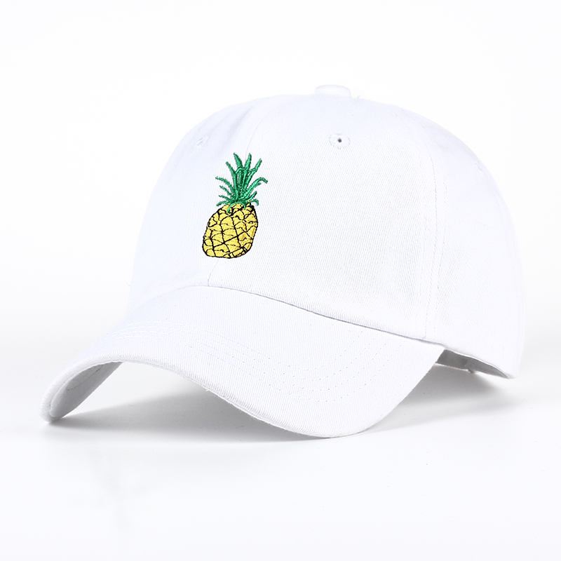 Kvinner hip hop baseball cap frukt ananas sommer menn solhatt tenåring dame snapback caps dress for tenåringer voksne