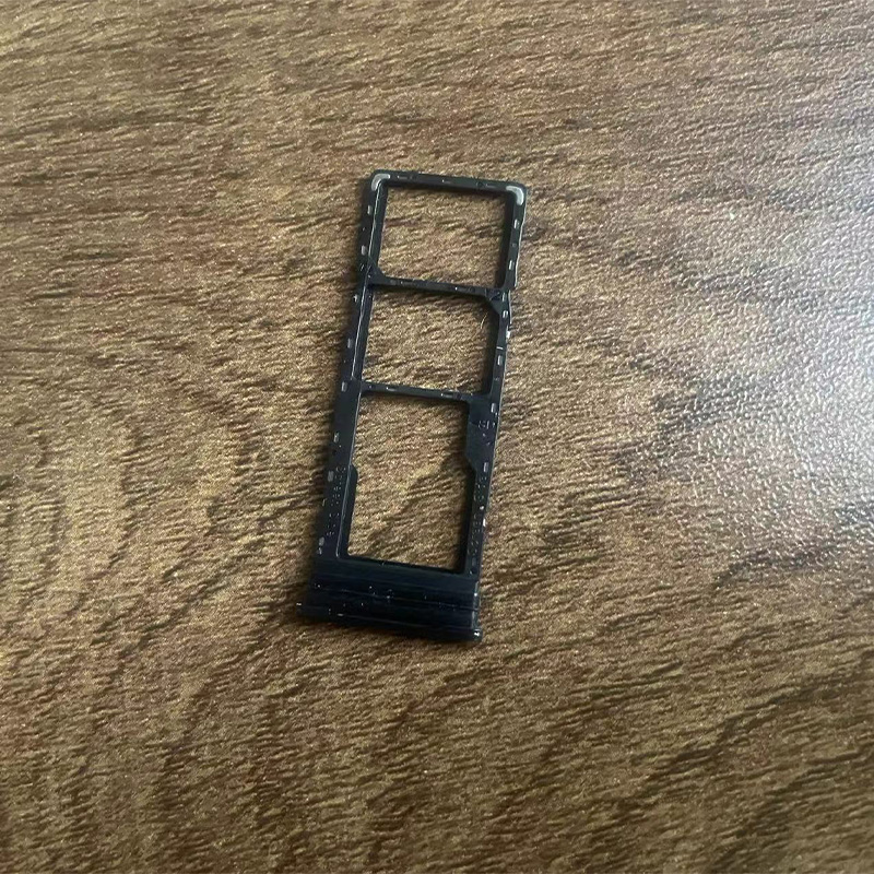 Voor Infinix 10 Lite X657B Sim Card Tray Slot Houder Adapter Connector Container Reparatie Onderdelen: Hot 10 Lite Black