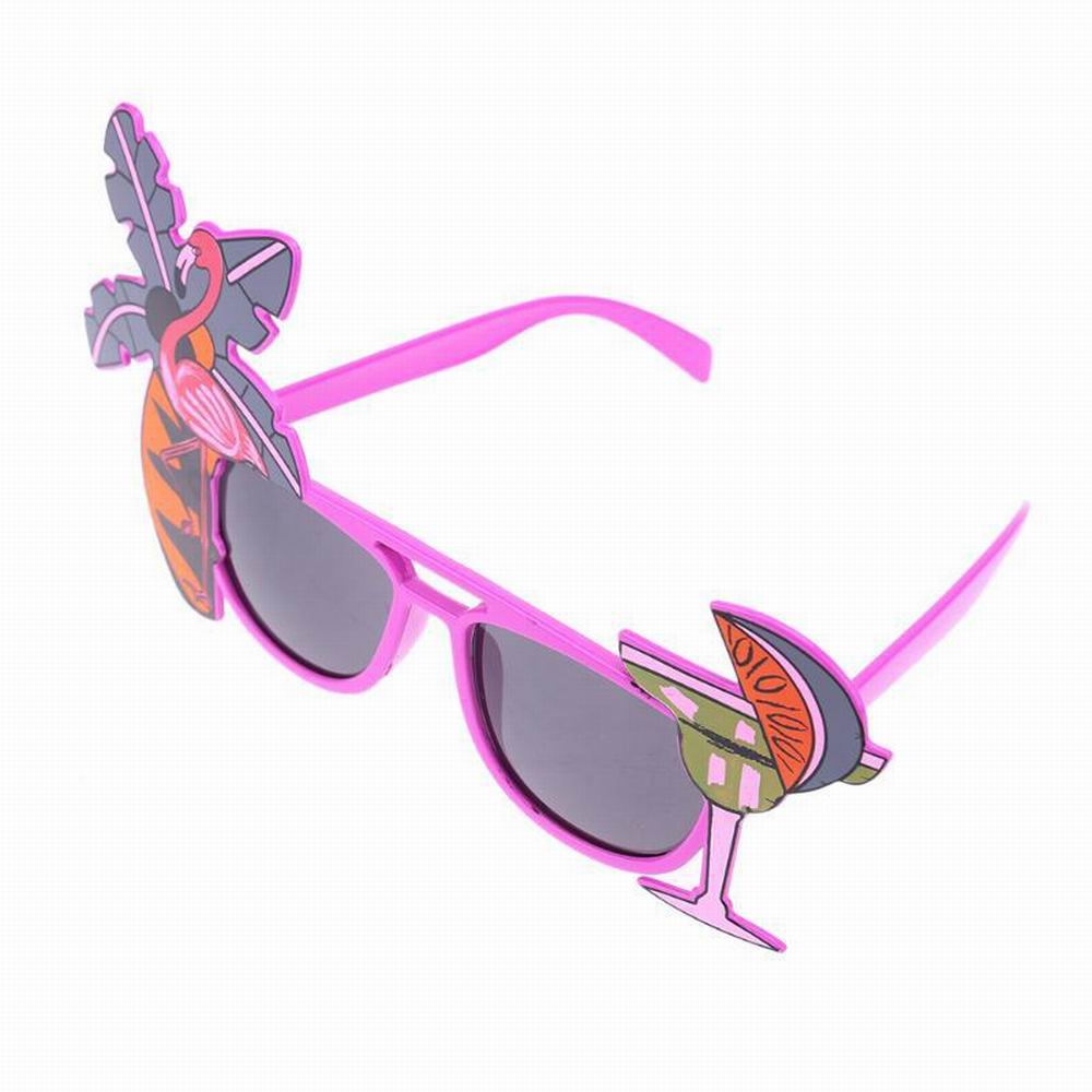 Beach Hawaii Party Pink Flamingo Party Tropical Decorations Funny Glasses Pineapple Sunglasses Summer Luau Hawaiian Party Event: 14