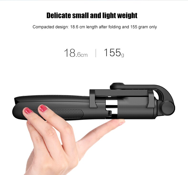 3 in 1 bluetooth monopod stativ stativ til xiaomi redmi note huawei iphone 11 xr 7 8 plus samsung mobiltelefon smartphone stativer