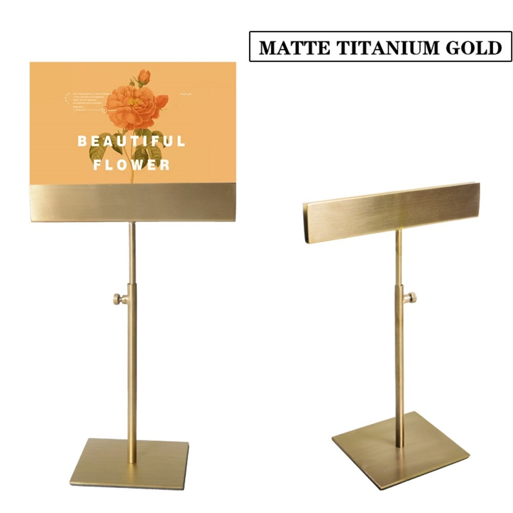 Adjustable Menu Display Stand Kt Board Double-sided Display Holder for A4 Pop Poster Modern Desktop Hb34