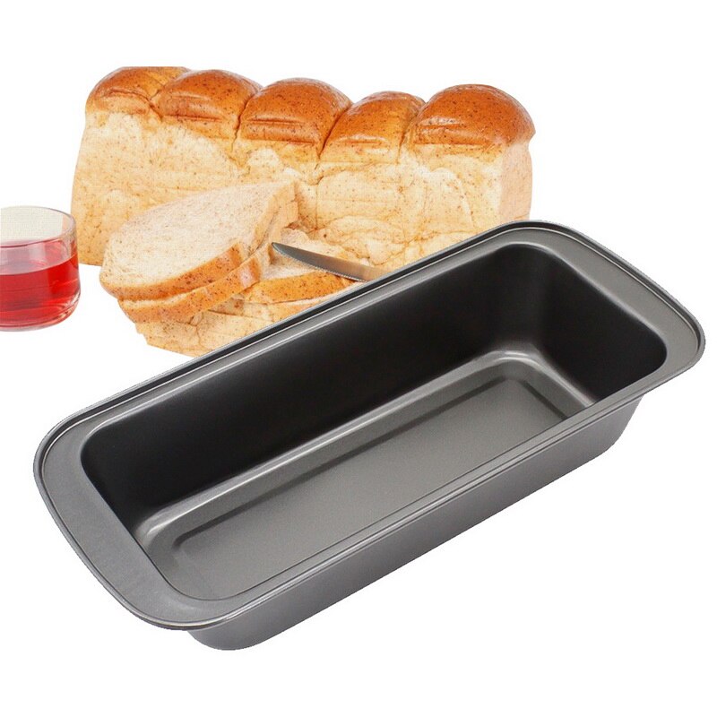 1 Stuks Bakken Pan Nonstick Carbon Staal Brood Pan Brood Pan Bakvormen Accessoires Loaf Pan Bakken Pan Carbon Staal Brood pan: Black 29.5cm