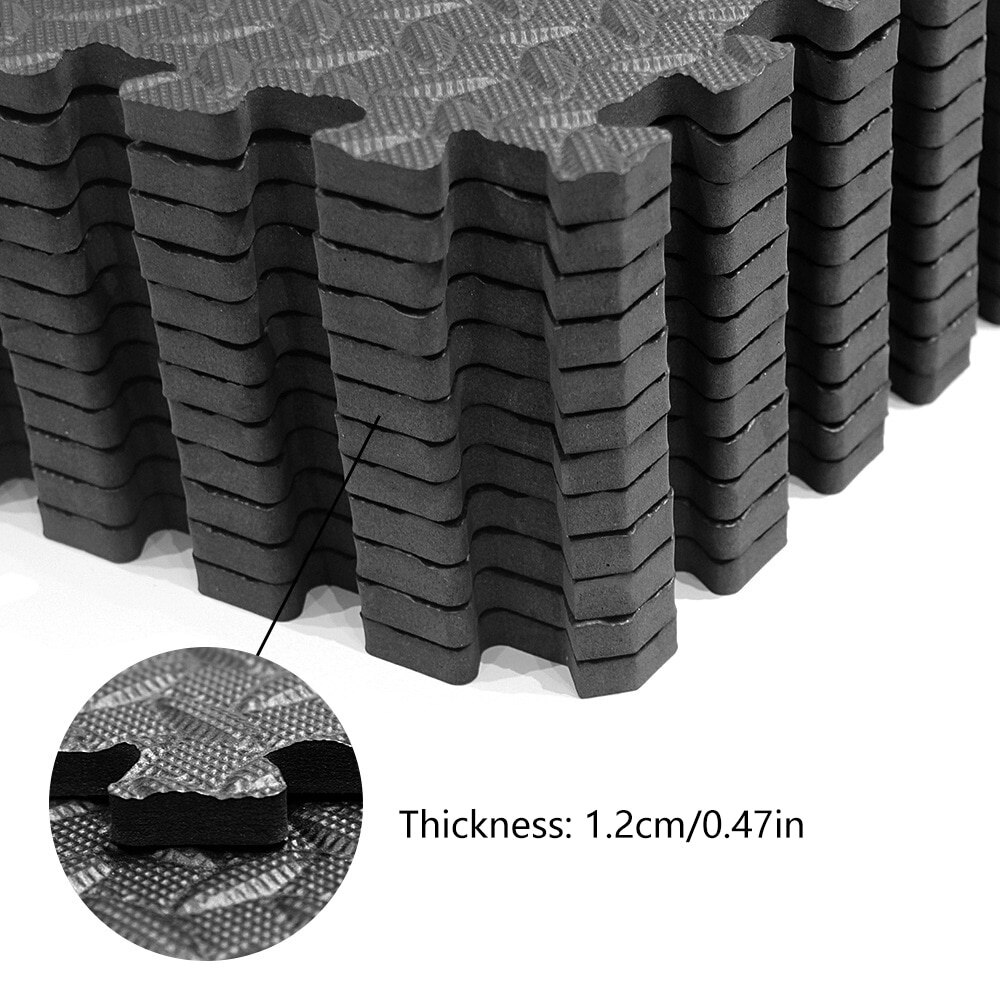 30 X 30 cm Große Ineinandergreifende Plüsch-Schaumstoffmatte, 6 Mm Dicke Schaumstoffmatte