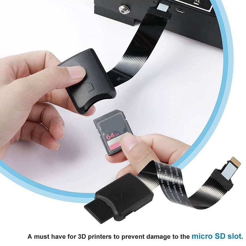 Micro-Sd Sd Card Flexibele Extender Voor Ender 3 Pro/Ender 3 V2/3D Printer/raspberry Pi/Gps/Tv (5.9 Inch/15 Cm)