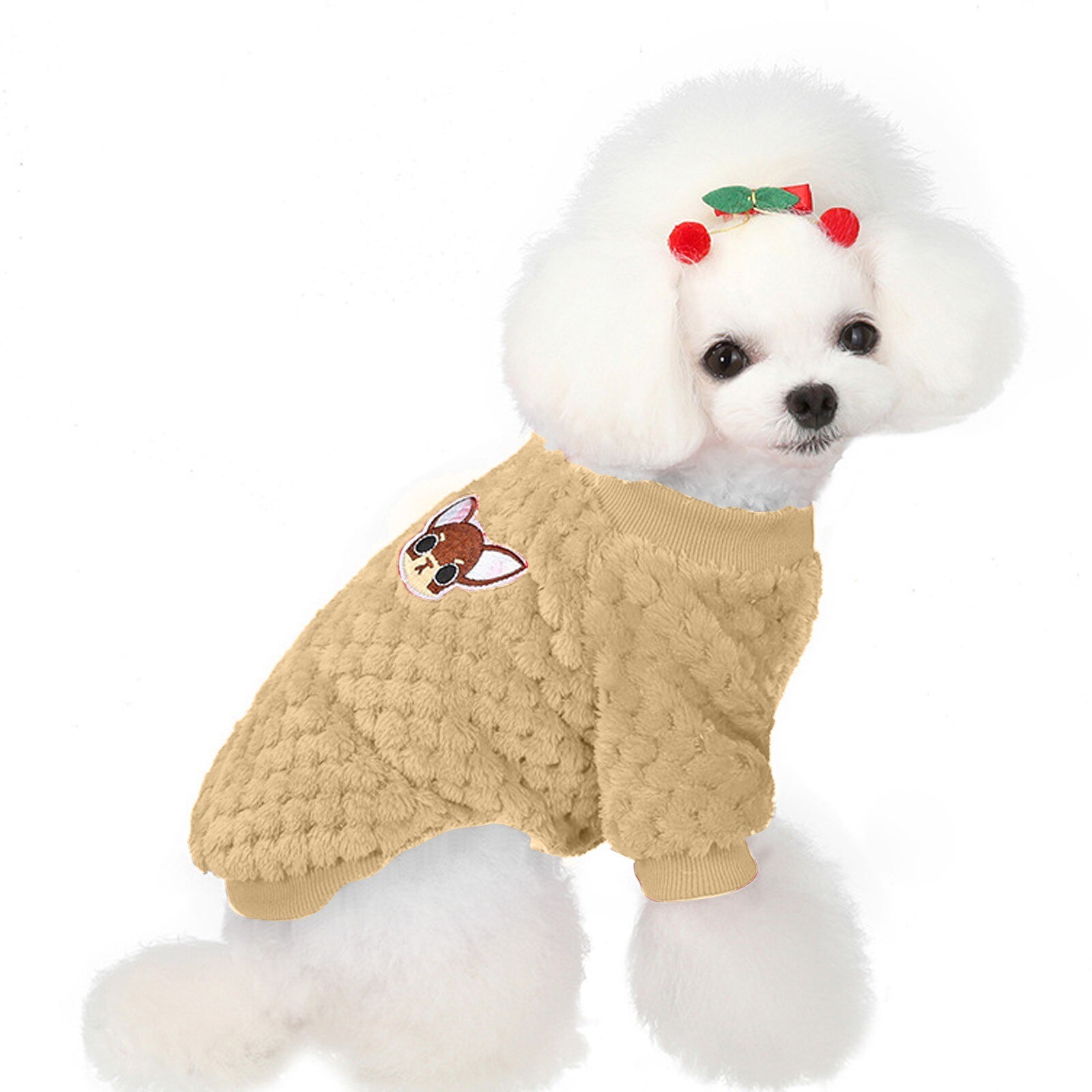 dog clothes trend Product Solid Cartoon Pet Clothes Cat Dog Warm Transfiguration Autumn Winter адзенне сабакі: S / KH