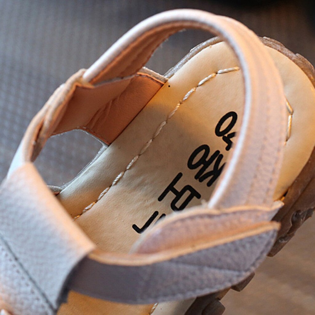 LONSANT Baby Sandals Toddler Kids leather hollow first walker shoes Boys Girls Summer Casual Sneaker soft sole Sandals
