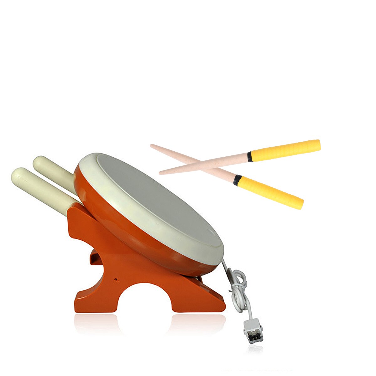 Taiko – baguettes de tambour en bois 35x2cm, 1 paire, bâtons légers à Percussion, pièces et accessoires d'instruments