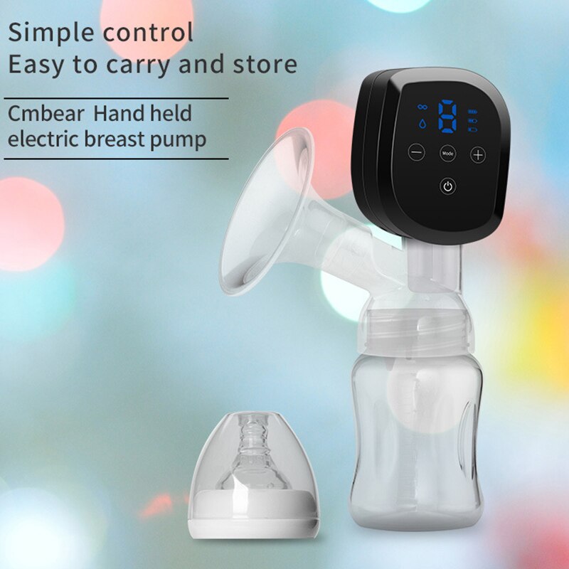 CMBear, pantalla LCD integral, portátil, USB, extractor de leche para lactancia, potente botella eléctrica indolora