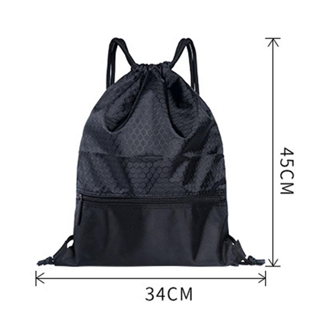 Draagbare heren dames trekkoord rugzak grote capaciteit reistassen kinderen meisjes nylon schoudertas met rits