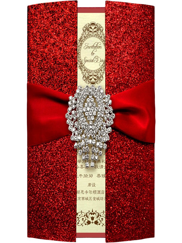 10pcs High-end stamping wedding invitations wedding supplies Wedding invitations card Business invitation: 1