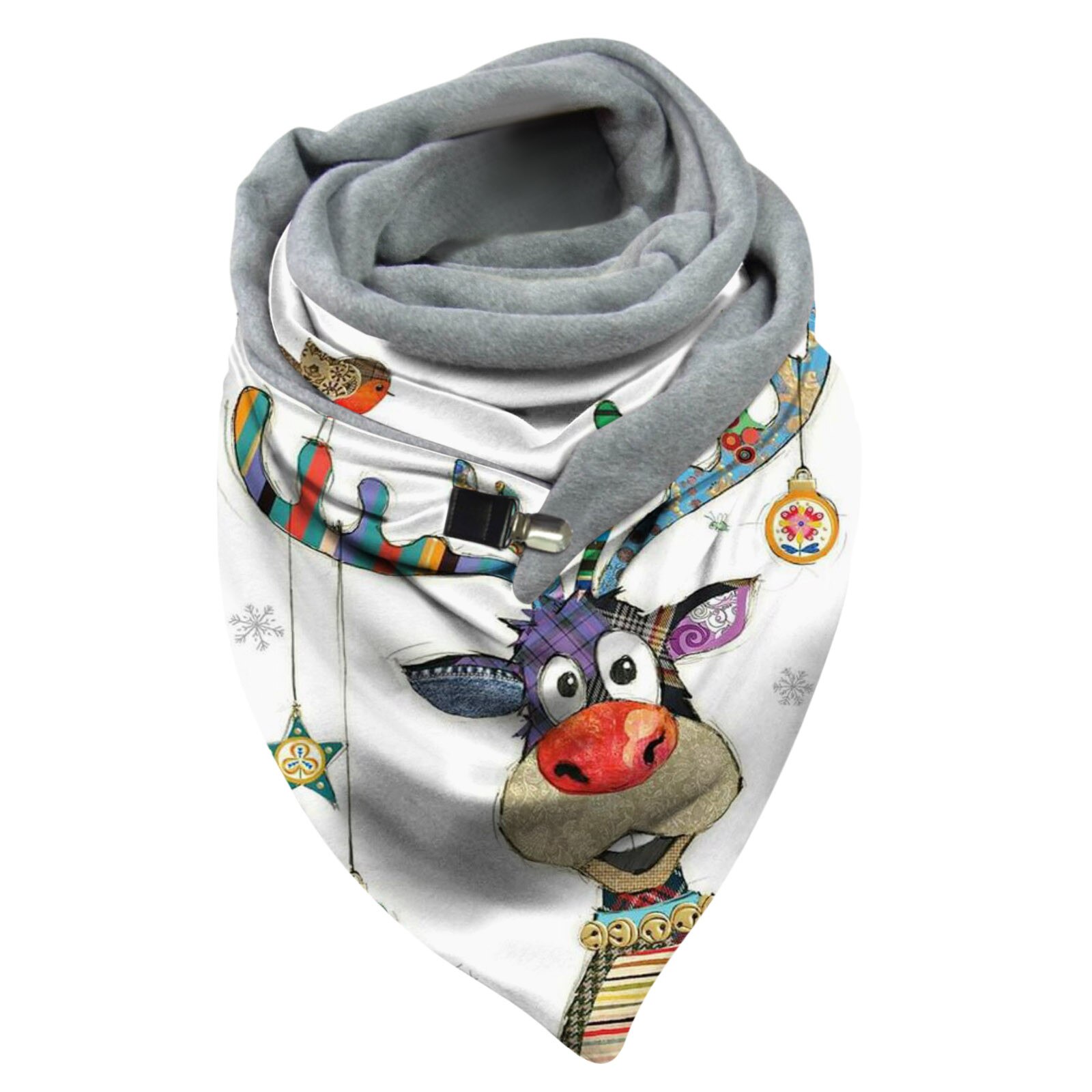 Mærke stilfuldt og kvinder juletryk tørklæde multifunktionelt sjal tørklæde åndbar, behagelig