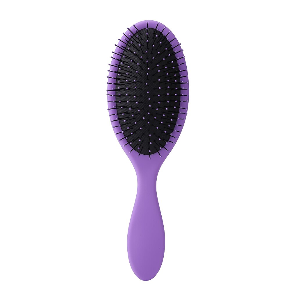 Magic Handvat Detangling Kam Douche Haar Borstel Airbag Paddle Massage Borstel Haarborstel: Purple